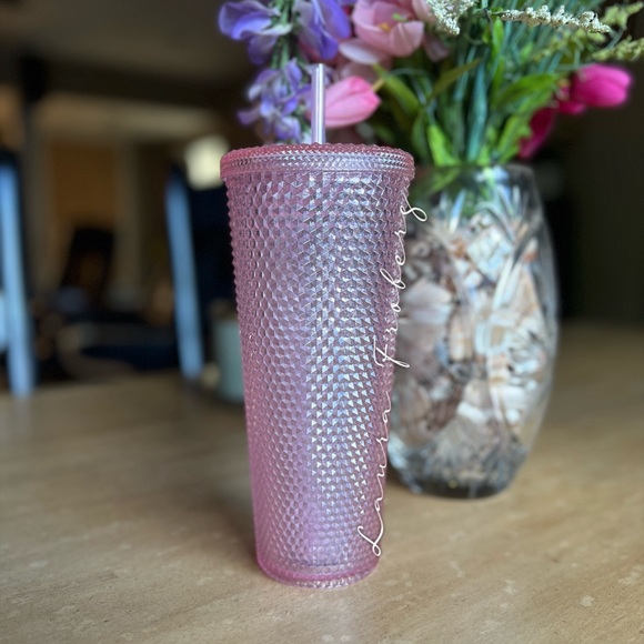Starbucks Glittering Pink Studded Tumbler - Picture 2 of 4